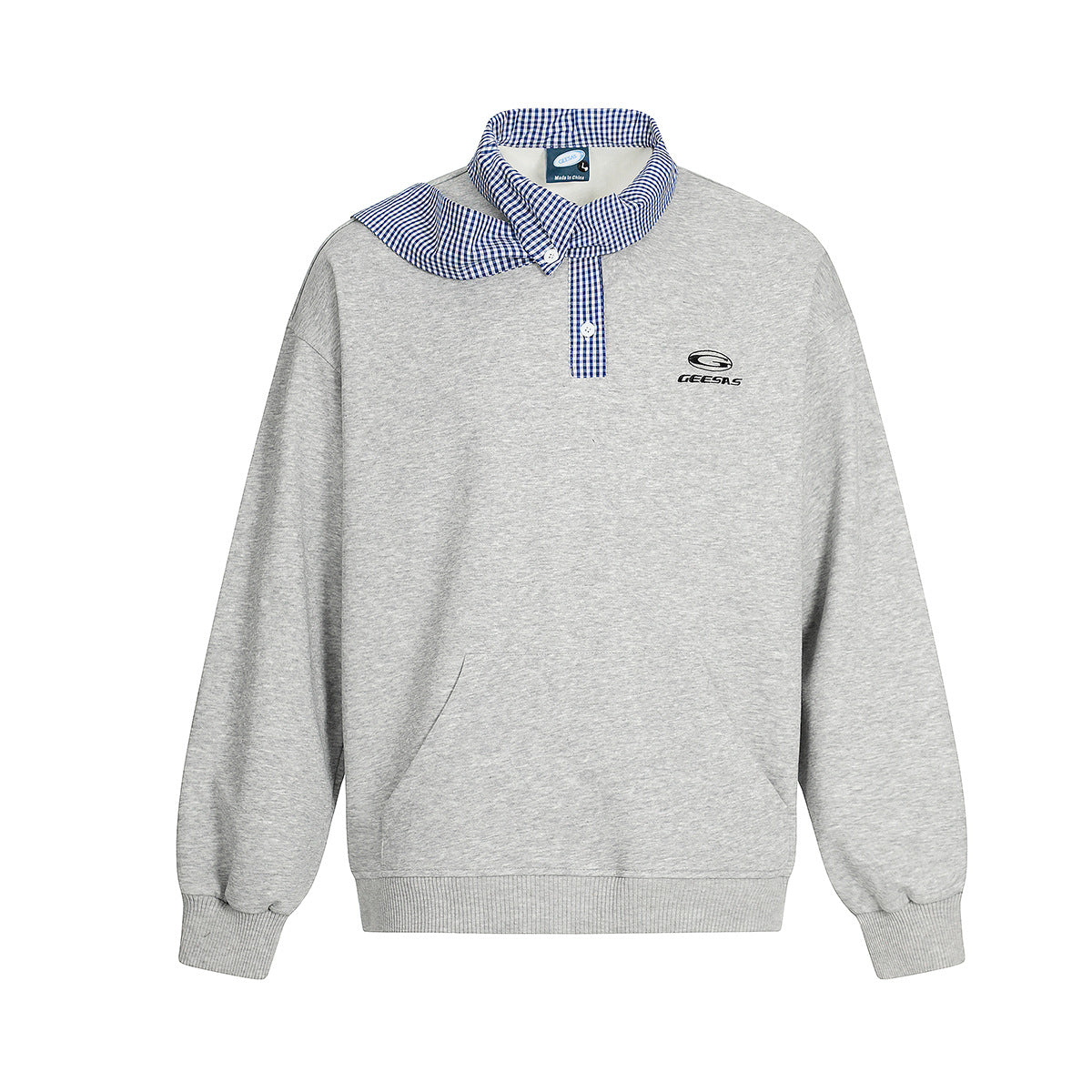 Collar hoodie