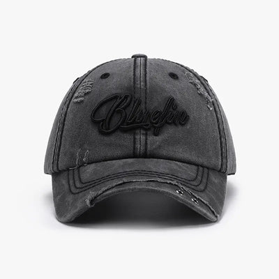 Embroidered Letter Cotton Baseball Cap