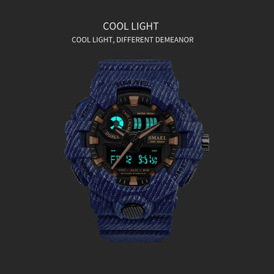 SMAEL Sport Watch 1642-1 & 8001 Military Watches Men Army Digital Writwatch LED 50m Waterproof Men's Watch Man Watch Gift Colcks Free Shipping