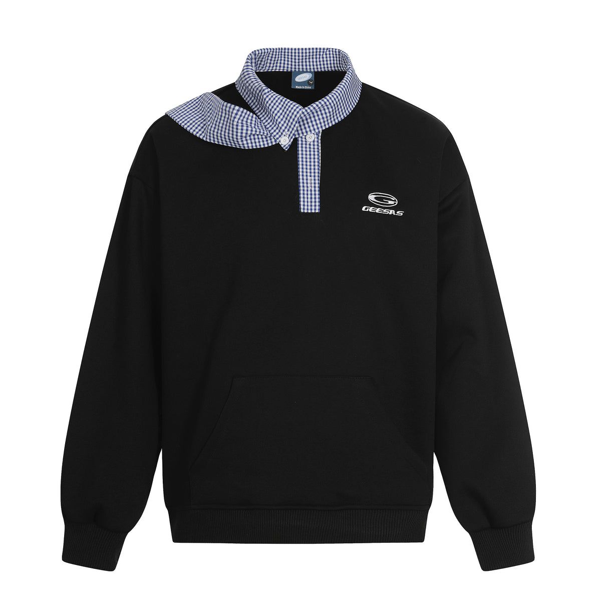 Collar hoodie