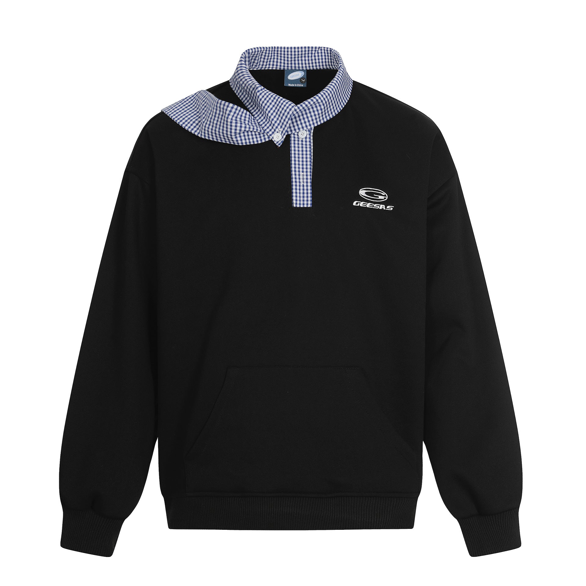 Collar hoodie