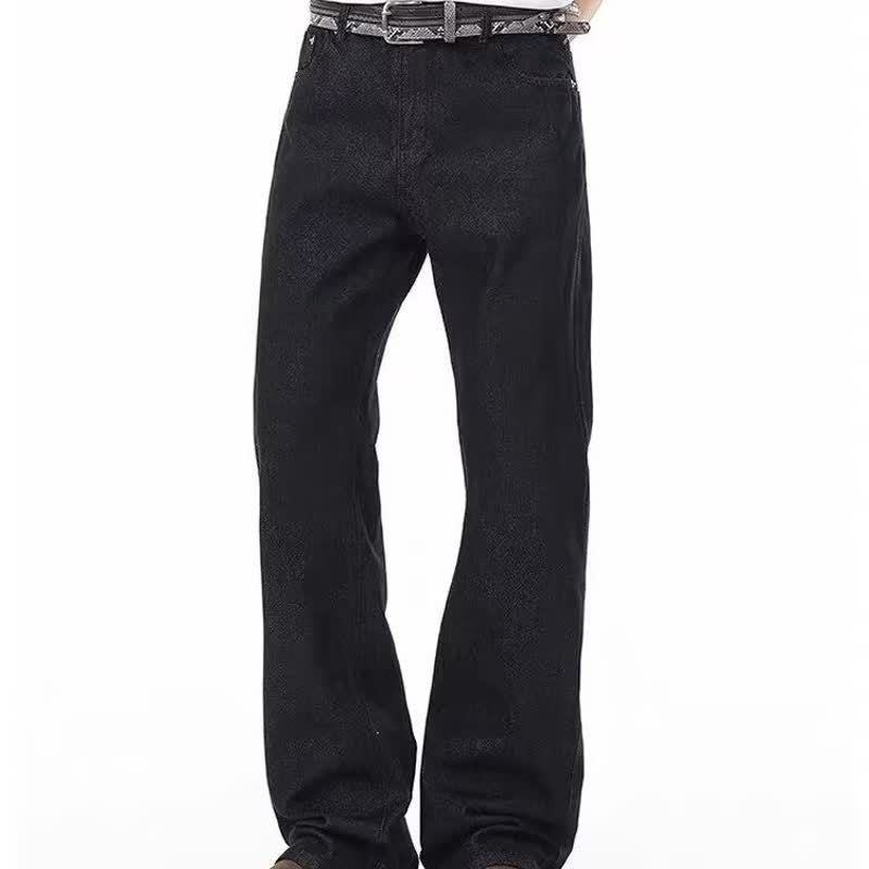 Jeans with Thistle Embroidery for Women and Men