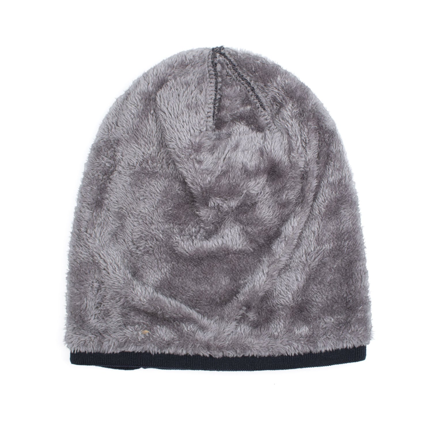 Velvet H-iron label pullover cap knitted yarn cap