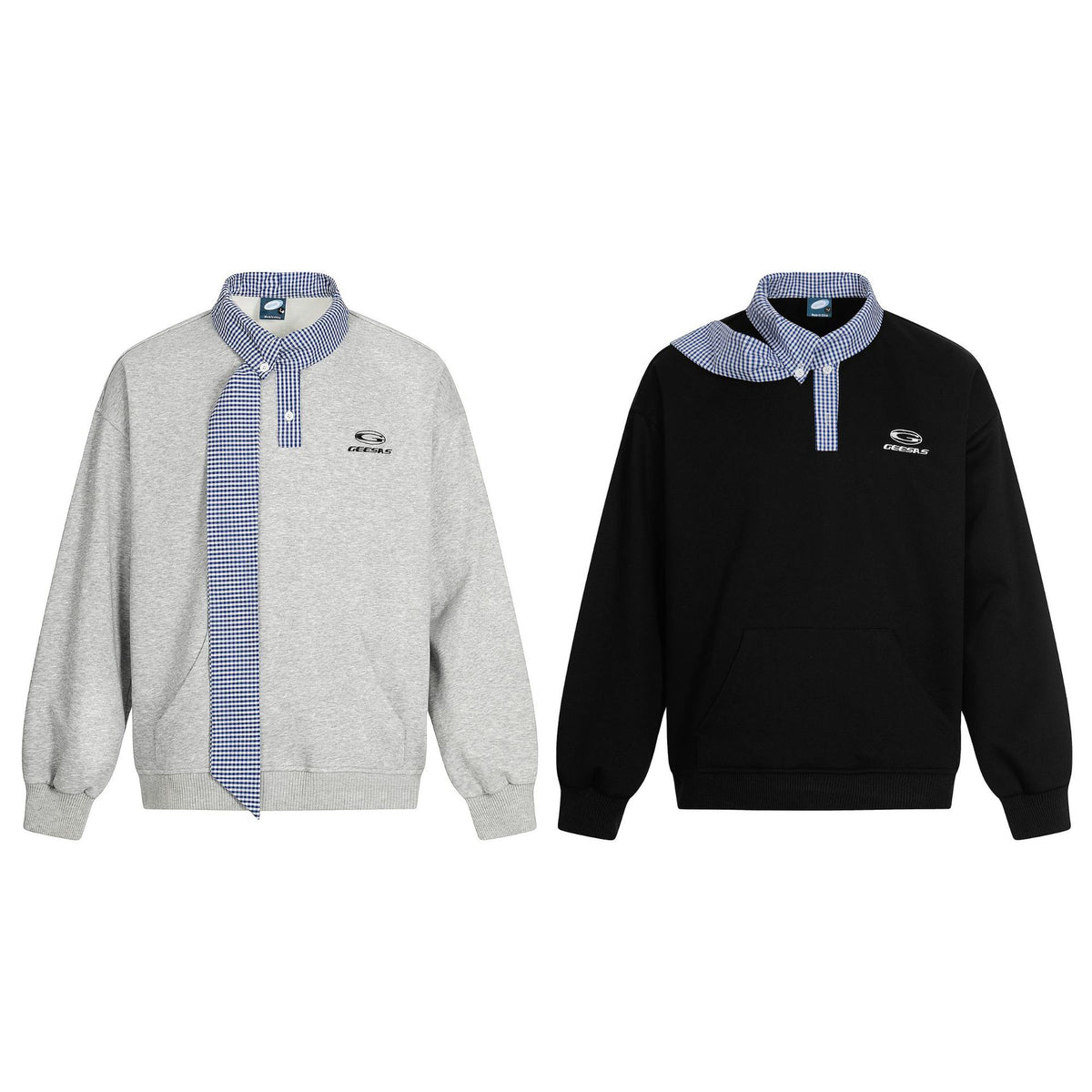 Collar hoodie