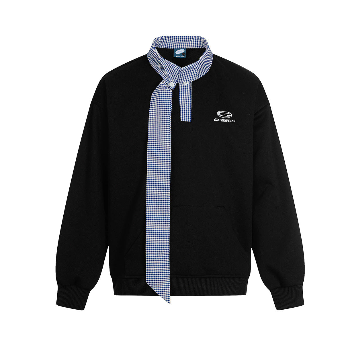 Collar hoodie