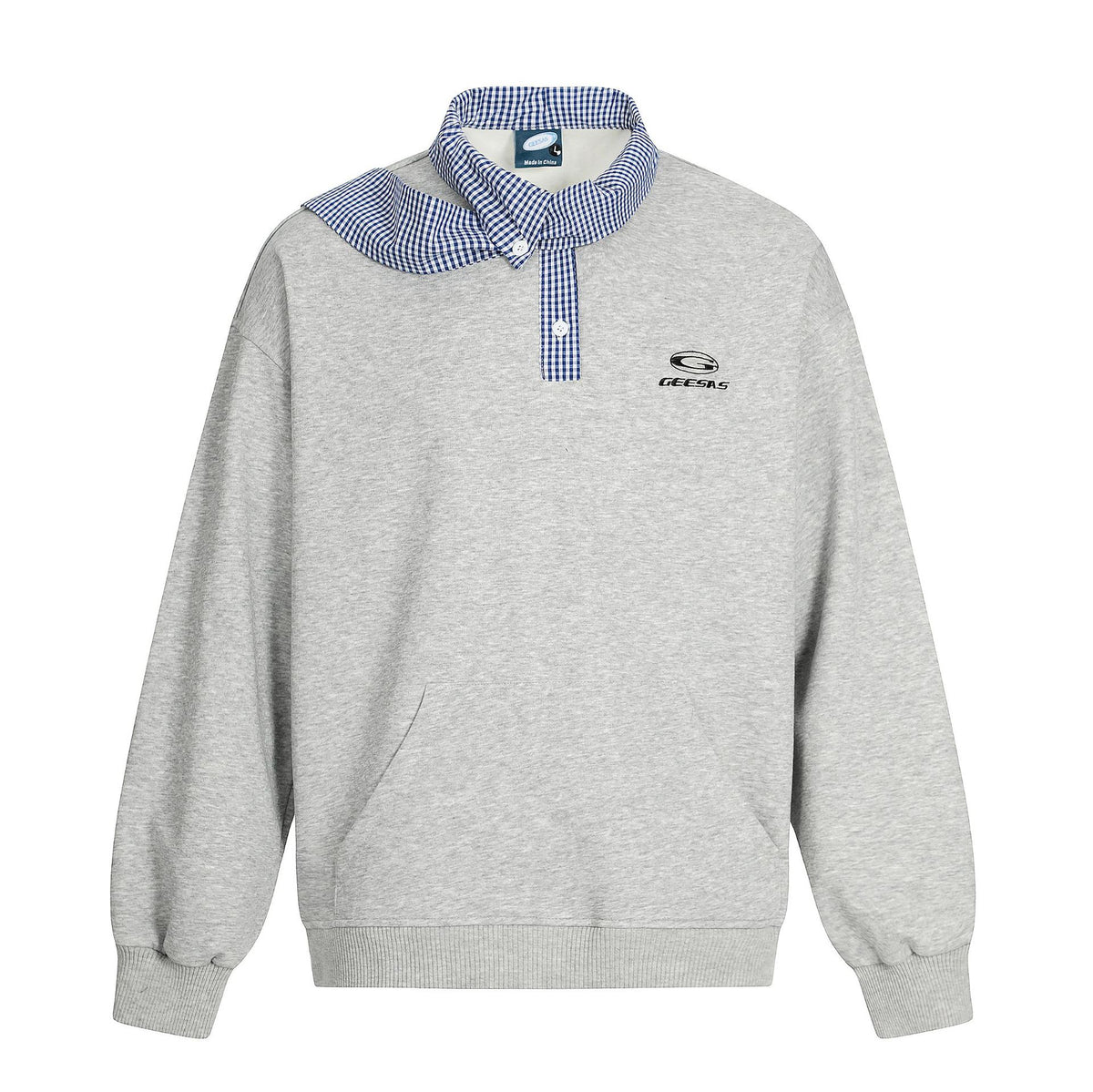 Collar hoodie