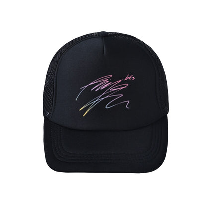 Bulletproof Youth League Hat Signature Baseball Cap Black Peaked Cap Mesh Cap Men And Women Summer Sun Hat
