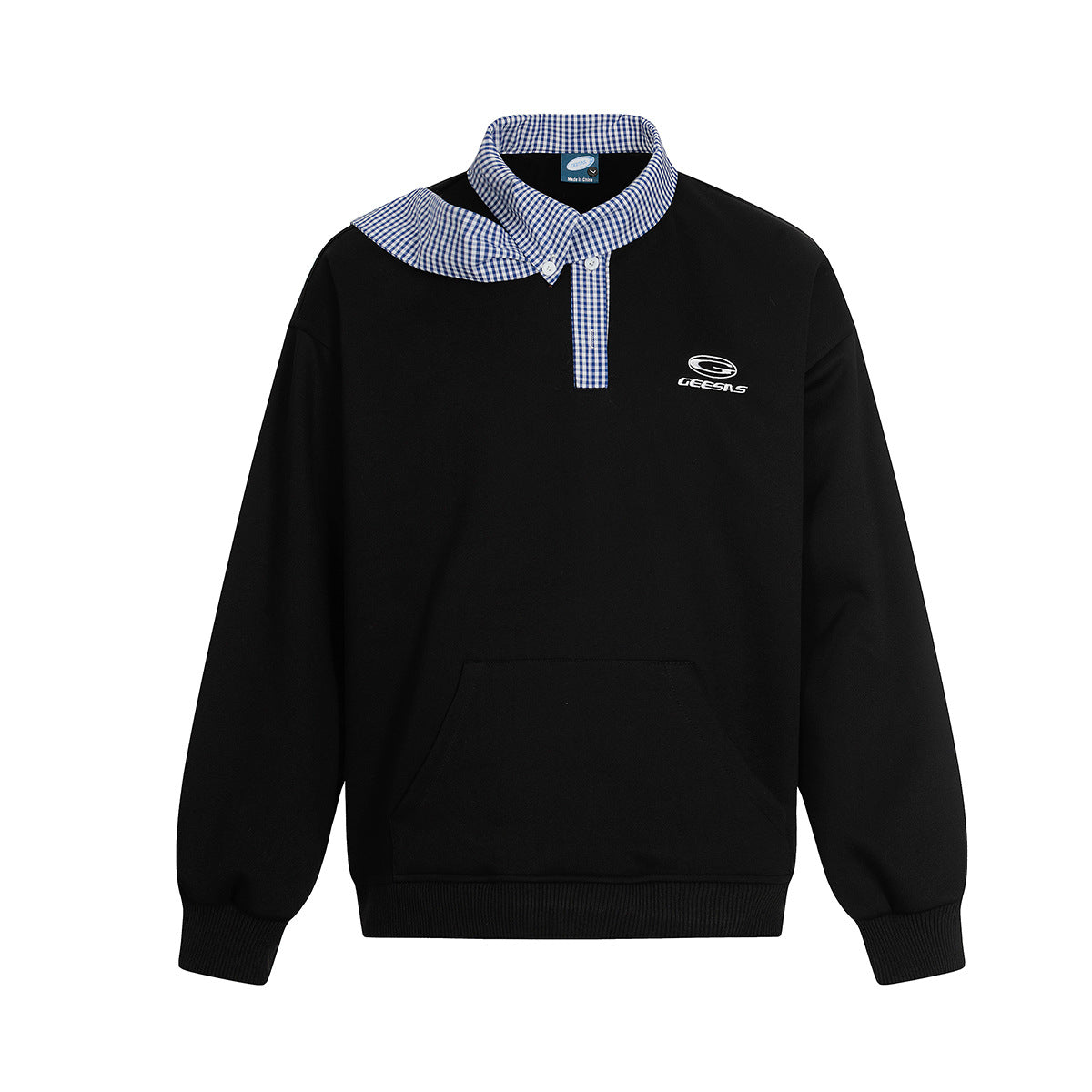 Collar hoodie