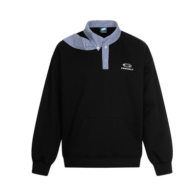 Collar hoodie